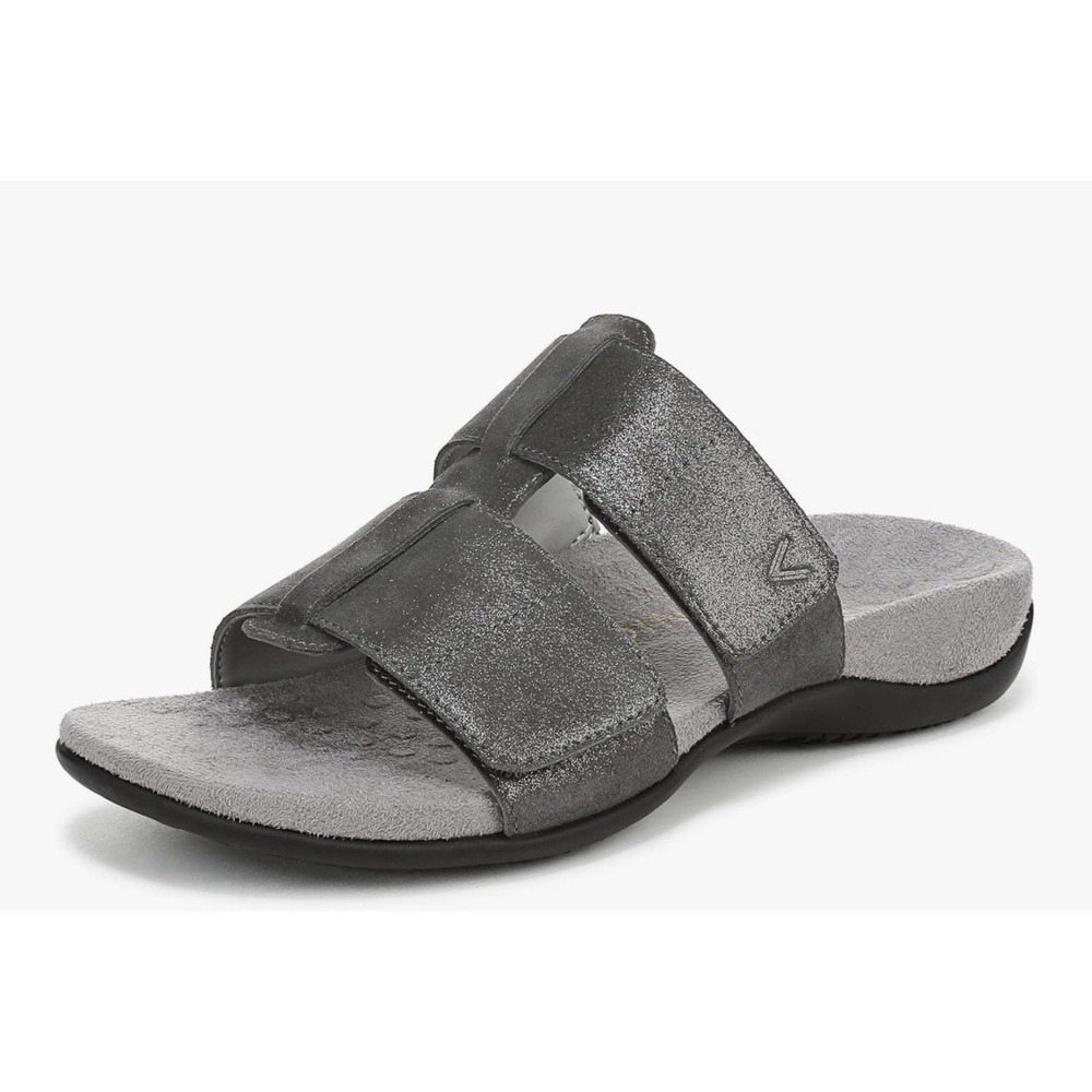 Vionic Women's Riley Slide Sandals Size 7.5 Pewter - Picture 9 of 9